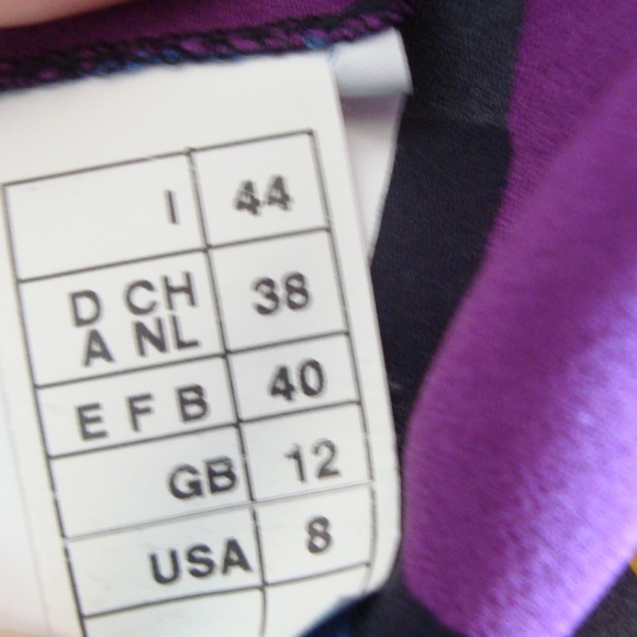 M Missoni Colorful Print Mod Style Long SleeveTop  Blouse SZ US 8 - Picture 8 of 8